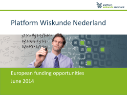 PowerPoint-presentatie - Platform Wiskunde Nederland