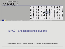 Oct 2011: Launch of the IMPACT Centre of Competence