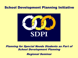 planning for special needs students (powerpoint presentation)