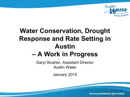 The Arithmetic of Drought Response and Conservation
