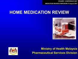 Pharmacist Home Care Service