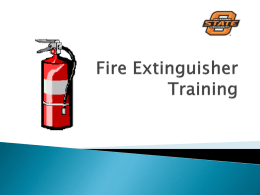Fire Extinguisher Training - Oklahoma State University