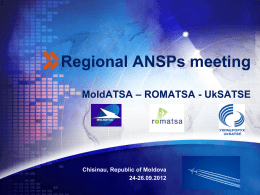 Regional ANSPs meeting MoldATSA – ROMATSA