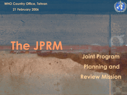 The JPRM - behdasht.gov.ir