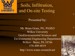 Soils, Infiltration, and On