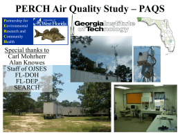 PERCH Air Quality Study - Georgia Institute of Technology