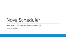 Nova Scheduler - OpenStack中国社区