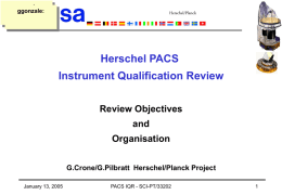 (1) ESA Review Objectives