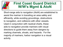 First Coast Guard District Aids to Navigation Branch: An