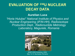 EVALUATION OF 236U NUCLEAR DECAY DATA