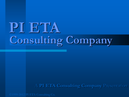 PI ETA Consulting Company