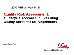 Molecule Risk Assessment Guidance Document