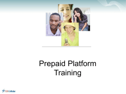 Prepaid Platform Training