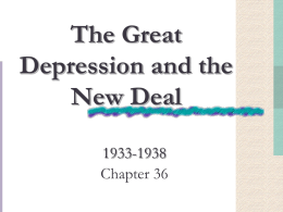 THE GREAT DEPRESSION - Christian Brothers High School
