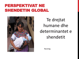 Perspectives in Global Health