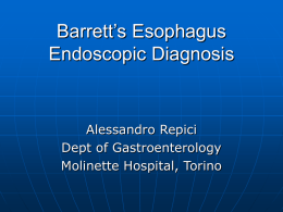 Barrett’s Esophagus Endoscopic Diagnosis