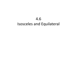 4.6 Isosceles and Equilateral