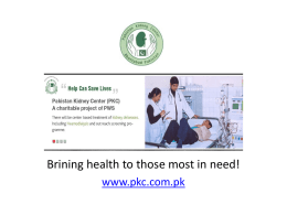 Pakistan Kidney center