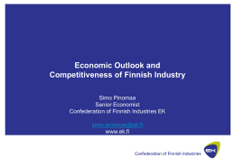 The role of Finnish Industries: Achievements to date and
