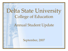 Delta State University College of Education Annual Student