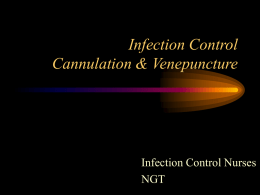 Infection Control Cannulation & Venepuncture