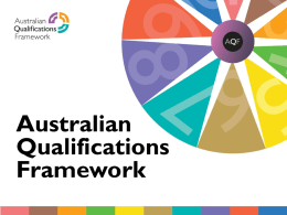 AQF cover slide - Australian and New Zealand Academy of