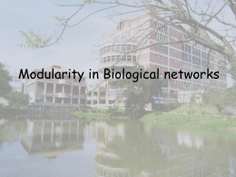 Modularity in Biological networks