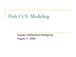 Fish O/E Model Update
