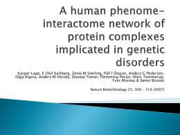A human phenome-interactome network of protein complexes