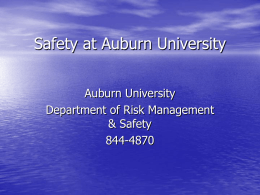Universal Waste Management - Auburn University Graduate School
