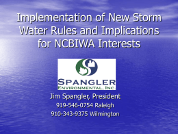Implementation of New Storm Water Rules and Implications
