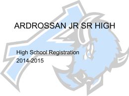 ARDROSSAN JR SR HIGH - Ardrossan Junior Senior High