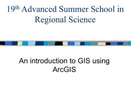 GIS Programs - Regionale Economie Groningen
