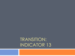 Transition: Indicator 13 - Concordia Public Schools, USD 333