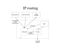 IP routing - Al Akhawayn University