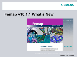 Femap10.1.1 What’s New