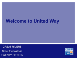 United Way PowerPoint Presentation Template