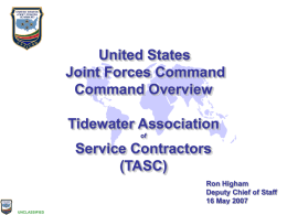 JFCOM Command Briefing