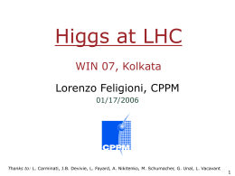 Higgs at LHC