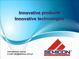 Innowacyjne produkty Innowacyjne technologie