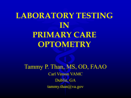 Laboratory Testing: Its Role in Diagnosing and Managing
