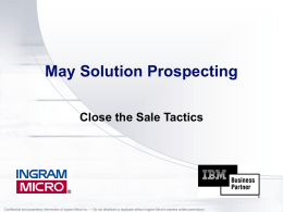 Ingram Micro 2007 Marketing Strategy Key Tactics