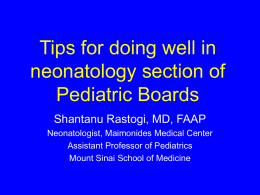 Tips for doing well on Pediatric Boards