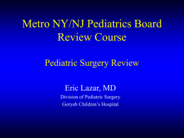 Pediatric Surgery Review - American Academy of Pediatrics