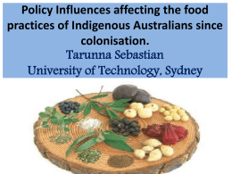 Policy Influences affecting the food practices of