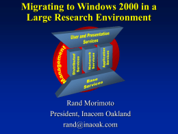 Preparing NT4 and Migrating to Windows NT5
