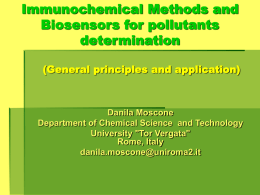 Imunochemical Methods and Biosensors for pollutants
