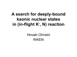 A search for deeply-bound kaonic nuclear states in (in