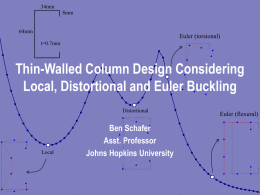 Thin-Walled Column Design Considering Local, Distortional