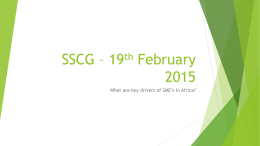 SSCG – 19th February 2015